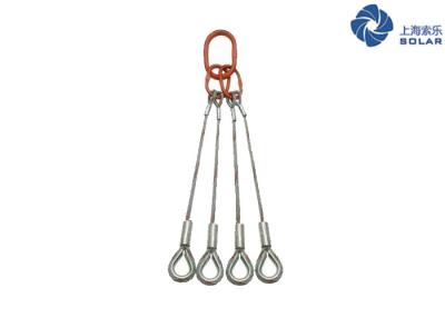 China 6x36ws IWRC 4 Leg Wire Rope Sling Eye - Eye Thimble - Thimble For Marine Use for sale