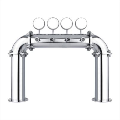 China Beer Bar & Brewery & Restaurant Beer Tower Bridge Tower Beer Dispenser 4 Way U Type For Beer Bar for sale