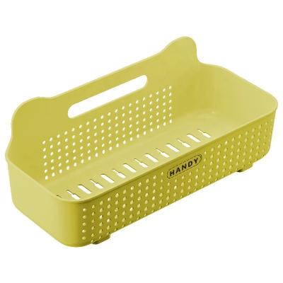 China Wall mountable Hot Sale Plastic Kitchen Office Storage Fruit Food Hanging Storage Basket for sale