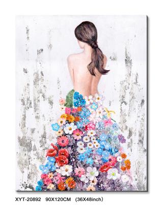 China Hot Realistic Price Portrait Canvas Printing Oil Painting Hand Paint Art For Living Room Wall for sale