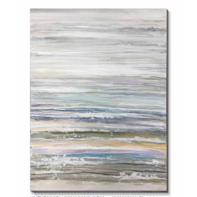 China Abstract Silverfoil Abstract Hand Painted with Stretched Art Painting Canvas Oil Paint for sale