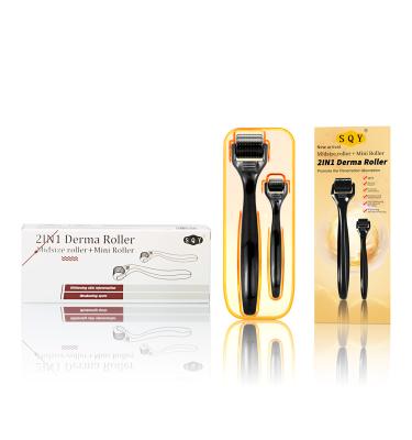 China Dark Circles BABYLY 2021 newcomer! 192 Microneedles 1+1 Derma Roller With Crystal Handle For Facial Beauty Factory Direct Sales for sale