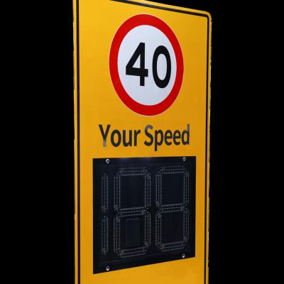 China Factory 3 Aluminum Professional Digital Radar Traffic Street Aluminum Speed Limit Sign for sale