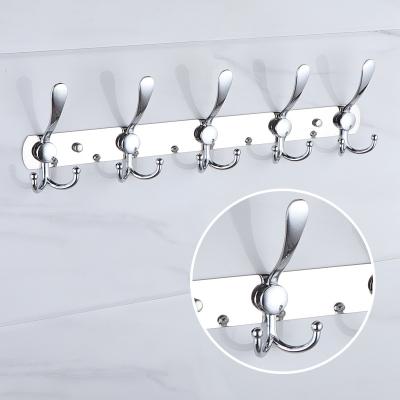 China Sustainable Rack Buffet Towel Hook Door Stainless Steel Hanging Rack Hat Clothes Coat Cloth Door Hook for sale