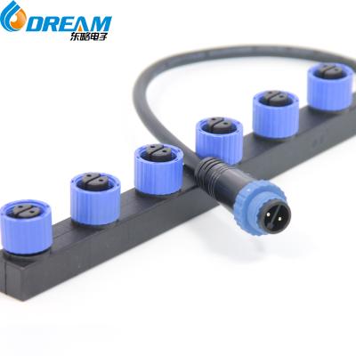 Chine 8 Years Factory M15 2 3 4 5 6-Pin Led Street Light Led Module Waterproof Cable F-Type Y Connector For Led Module à vendre