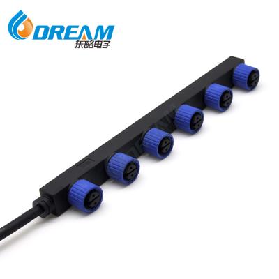 China DTEAM-START 1 to 6 M15 LED street light module standard male female cable splitte for sale