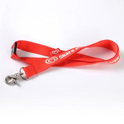 China Fashiontable High quality Promotional silk screen Custom Lanyards Neck Id lanyards with logo lanyards with logo custom and id badge holder for sale