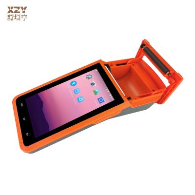 중국 EMV 컴플라이언스 안드로이드 POS 기계 오렌지 그리고 5-6 인치 크기 판매용