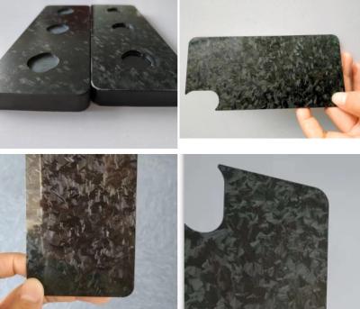 Chine Commande numérique par ordinateur faite sur commande forgée de carbone de feuille composée de fibre coupant Matt/finition extérieure brillante à vendre