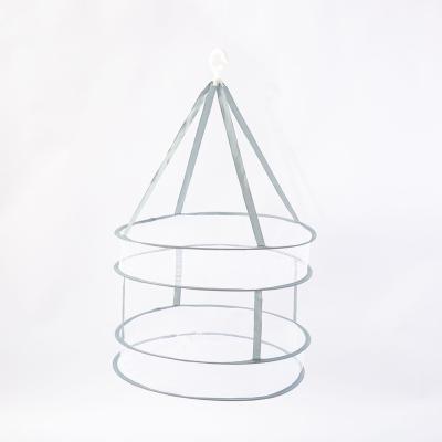 China Gray Large Wardrobe Laundry Net Drying Net Clothes Drying Basket Laundry Basket for sale