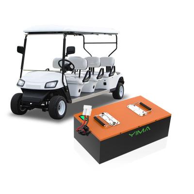 Chine CE UN38.3 Certifié Smart BMS Chariot de golf électrique Batterie au lithium 60Ah 70Ah 90Ah 110Ah 60V à vendre