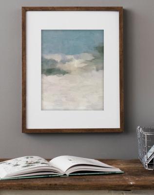 China Modern Abstract Painting Teal Blue Sage Green Beige Sandy Wall Art Yellow Abstract Canvas Painting for Home Decor for sale