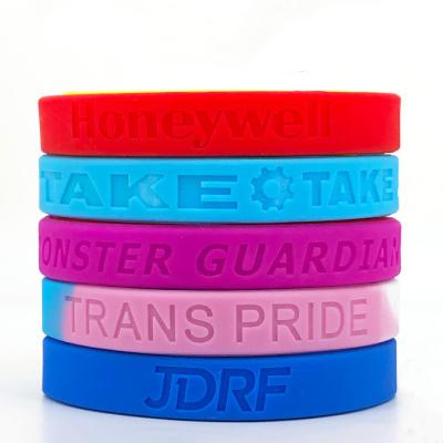 China Widely Custom Wholesale Luminous Wristband Design Your Own Wristbands Message Logo NBA Silicone Rubber Wristbands for sale