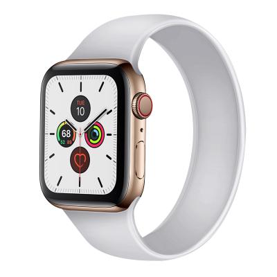 China One Piece Watch Band For Apple Watch Silicone Luxury Apple Watch Band Strap Soft Smartwatch Strap For iWatch SE 7 6 5 4 for sale