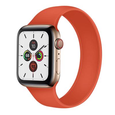 China One Piece Watch Band For Apple Watch Custom Silicone Watch Band Strap Replacement One Piece Band For Apple Watch 6 for sale