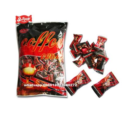 China Natural high quality coffee flavored hard bolied caramel color coffee candy for sale