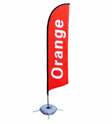 China Advertising Display Banners Advertising Double Sided Flagpole Flagpole Beach Water Drop Knife Square Feather Flag Various for sale