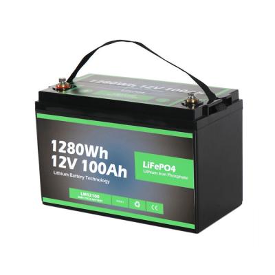 China Long Cycle Life Factory Price LiFePO4 Battery Pack 12v 100AH Replacement Lead Acid LiFePO4 Battery 12v 100AH For RV Yacht Marine for sale