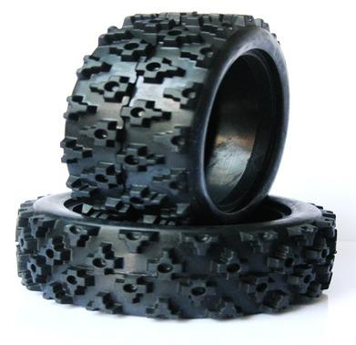 China RC Hobby 2pcs RC Black Tire 1/10 RC Rubber Tire for 1:10 RC On Road Car D-026 for sale