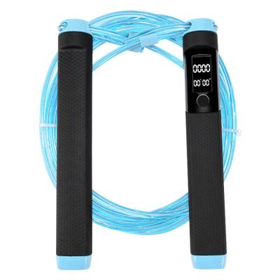 China Calorie Calculate Count Adjustable With Ball Bearings Speed Jump Rope With Calorie Counter Digital Jump Rope for sale