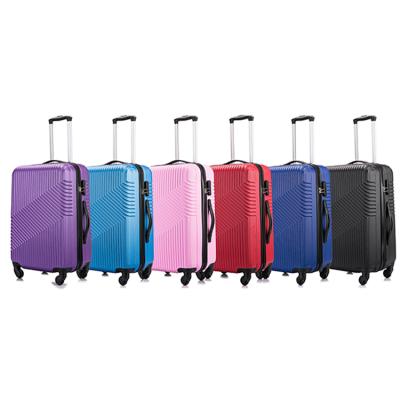 China Multi Direction Spinner Rolls Inner Mesh Pocket/3pcs Zipper Customized ABS Suitcase Set 20/24/28 Travel Bag Trolley Luggage Set 3pcs for sale