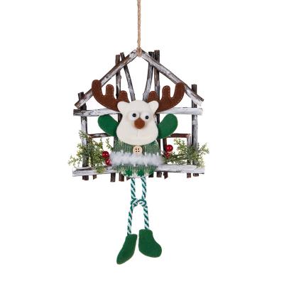 China Rattan w/Polyester Christmas Wreath in