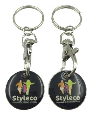 China Tokens de Epoxy Dome Trolley hechos a medida con diseño y logotipo personalizados en venta
