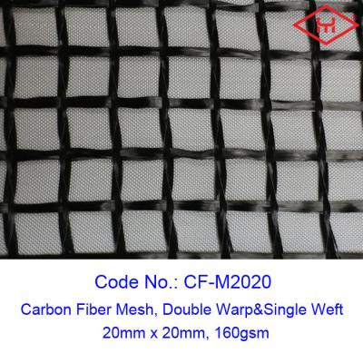 China concreto sustentável da tela de malha da fibra do carbono de 20MM x de 20MM para o reforço da estrutura à venda