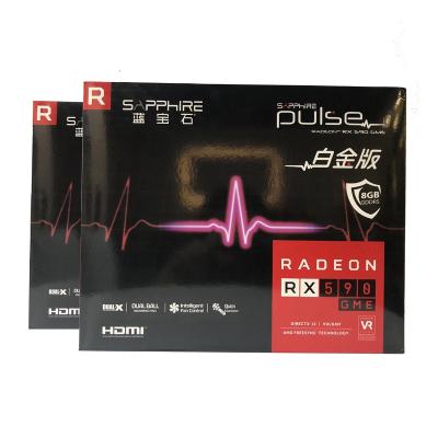 China Workstation RX 590 Graphics Cards 8GB GPU Radeon RX590 GME 8GB AMD Video Card Desktop PC Screen Computer Gaming Nitro Videocard for sale