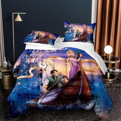 China Best Selling Nondisposable Kids Princess Girl Comforter Set 3d Printed Comforter Set 100% Polyester for sale