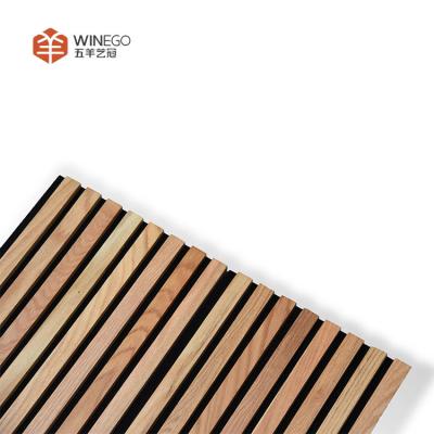 China Elegant Wood Slat Acoustic Panels for Modern Interiors and Noise Management for sale