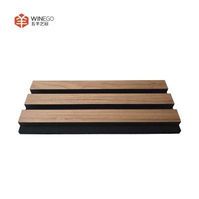 China Wood Slat Acoustic Panels for Enhanced Sound Absorption and Natural Aesthetic Appeal for sale