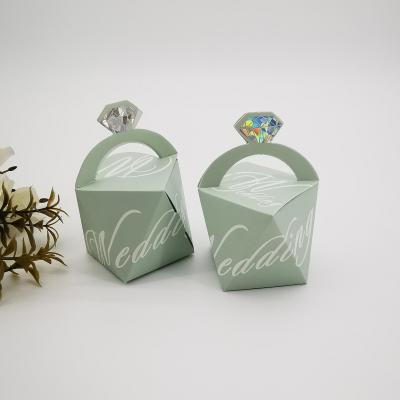 China Diamond Shaped Food Candy Box Wedding Favors Gift Favors Party Gift Box for sale