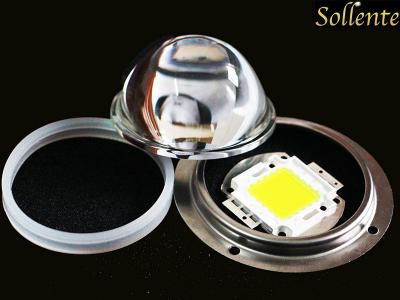 중국 78mm CXA 3070의 60도 LED 영사기 렌즈를 위한 둥근 유리 LED 렌즈 판매용