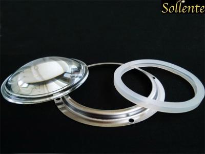 Cina lente ottica convessa del Plano LED del vetro trasparente di 100mm per l'alta luce della baia del LED in vendita