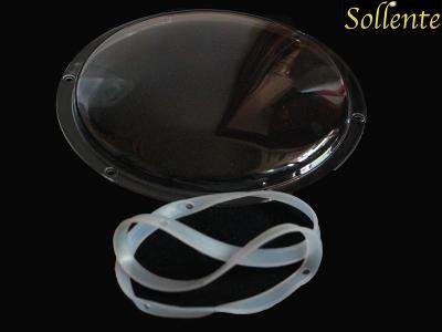China Tampa da lente transparente ótica do diodo emissor de luz do PC 225mm para a luz alta da baía à venda