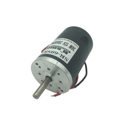 China 60SRZ-Y Mini Permanent Magnet High Speed Electric Motor 2000-4000rpm DC Motor Totally Enclosed Science Experiment 12v 24V for sale