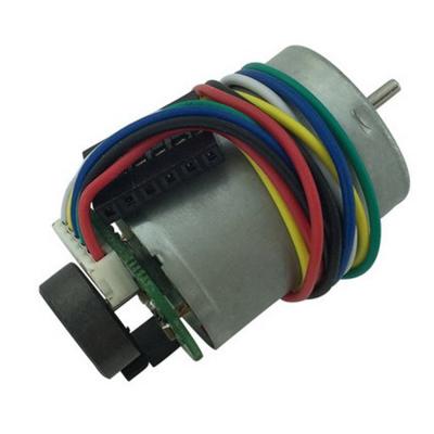 China BringSmart Encoder High Speed Motor 6-24V DC Motor 4300RPM Totally Enclosed Permanent Magnet Speed RF371 Encoder DC Adjustable Motor for sale