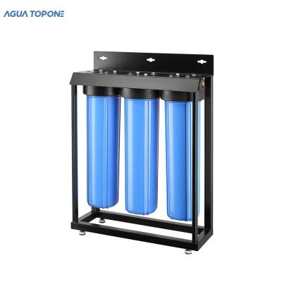 China Outdoor Stage 3 20 Inch BIG Blue Water Filter With Jumbo Big Blue Filter Housing for sale