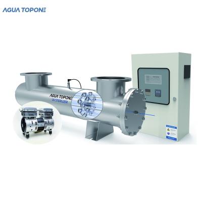 China Water Disinfection AGUA TOPONE Sewage Wastewater Ultraviolet Water Treatment With Automatic Cleaning for sale