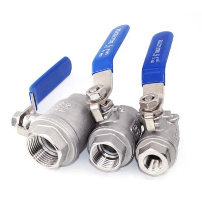 China 1000wog/1000psi PN25 BSPT/BSPP Thread End 304 Stainless Steel Manual Floating General Industrial Ball Valve for sale