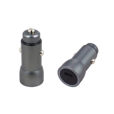 China 20W Mobile Phone Pd Cargador De Baterias Fast Fashion Phone Charger Type C Adapter Car Charger For Mobile Phone With Led Circle for sale