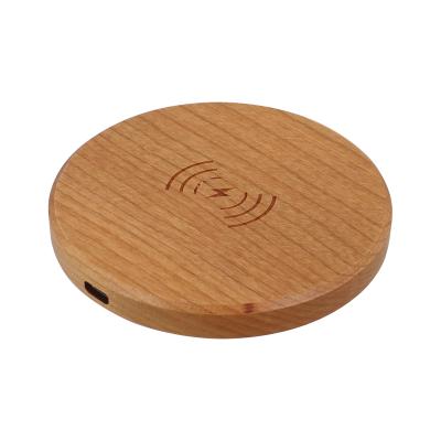 China Real Wooden Mobile Phone 15W Fast Wireless Charger for sale