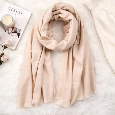 China Keep Pure Women Wholesale Autumn And Winter Scarves Custom Logo Scarf Hot Factory Color Cashmere Scarves for sale