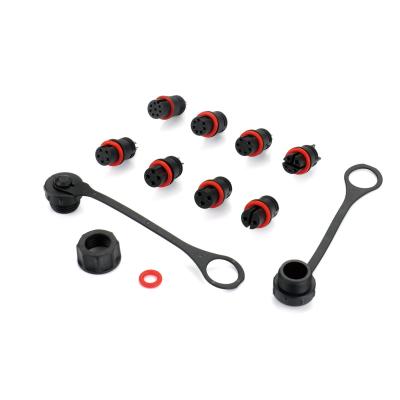 China Conector macho hembra M13 de 2 pines Conector de mamparo impermeable para cable en venta