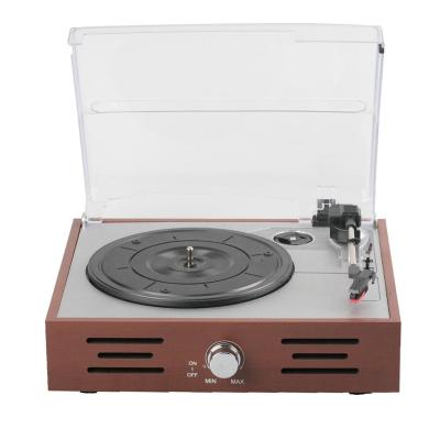 China Custom Wooden Wholesale Modern Classical Nostalgic Real Phonograph Multiple Record Player for sale
