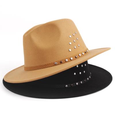 China Plush New Fashion British Fedora Hat for sale