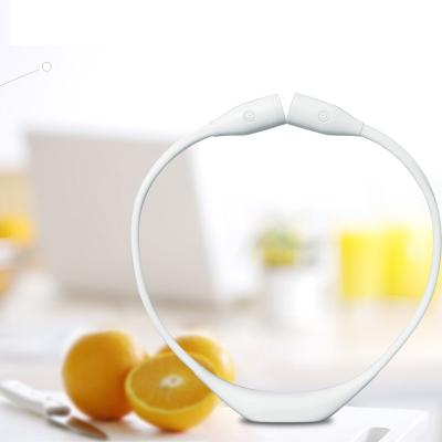 China EUROPEAN New two-color temperature hanging lamp wearable lamp night running bed folding led neck reading lamp LED for sale