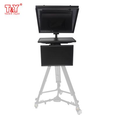 China Portable large size broadcast TV studio 22 inches teleprompter with carrying case for sale