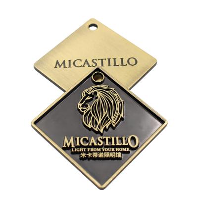 China Sustainable Custom Enamel Nameplate For Furniture With Customized Design Metal Material Labels for sale